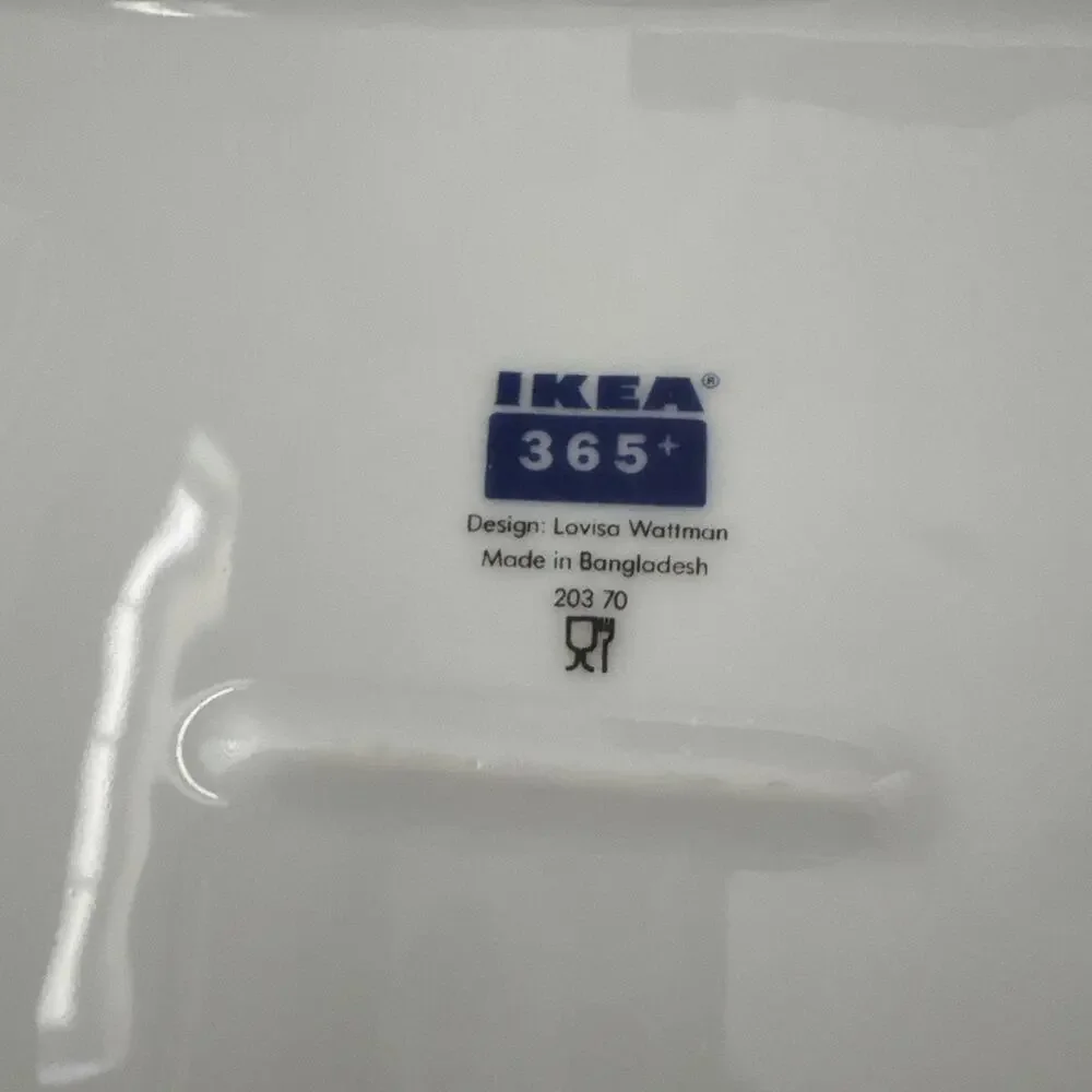 IKEA 365+ White Ceramic Platter 8